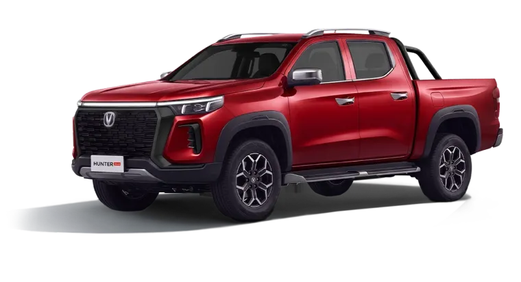 Changan Hunter Plus, цвет рубиново-красный